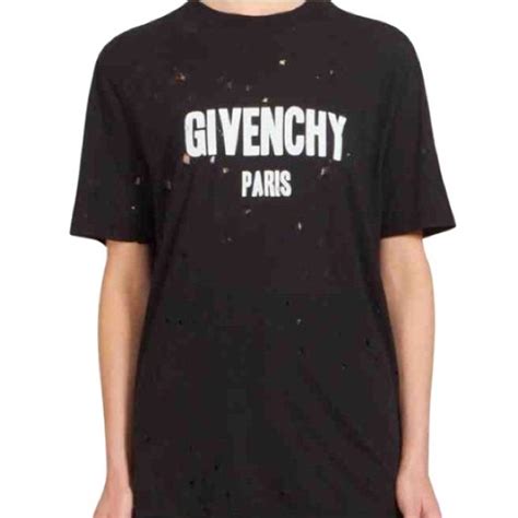 t shirt givenchy donna|Givenchy top with holes.